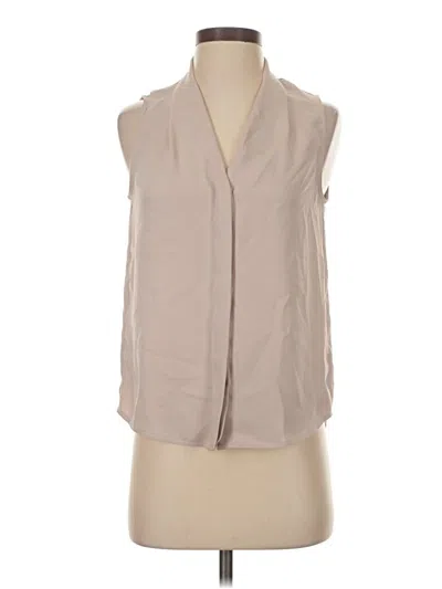 Pre-owned Babaton Sleeveless Blouse In Tan