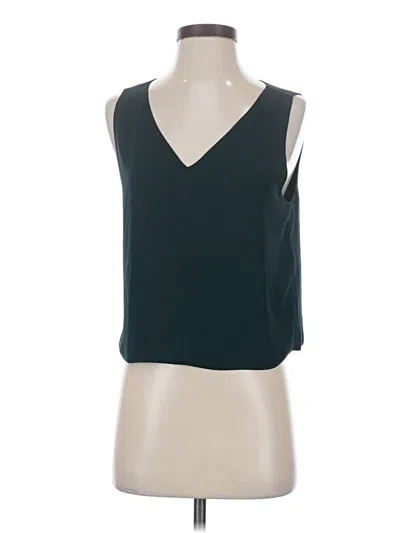 Pre-owned Babaton Sleeveless Blouse In Teal