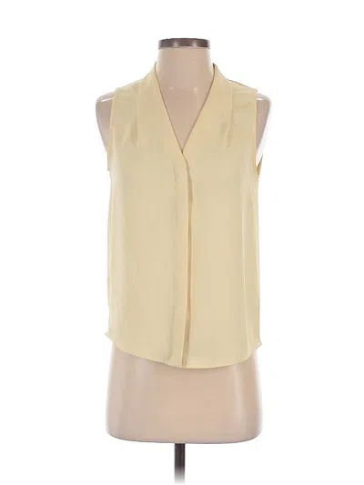 Pre-owned Babaton Sleeveless Blouse In White