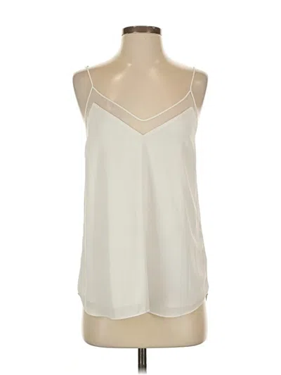 Pre-owned Babaton Sleeveless Blouse In White