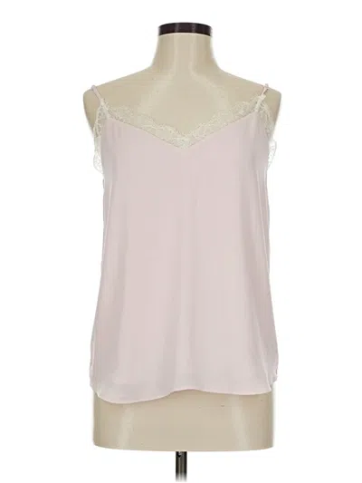 Pre-owned Babaton Sleeveless Blouse In White