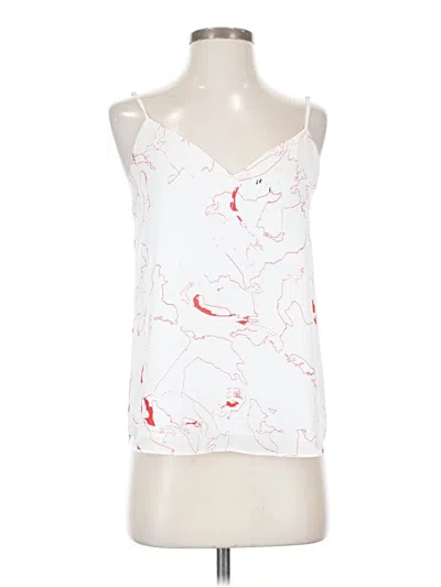 Pre-owned Babaton Sleeveless Blouse In White