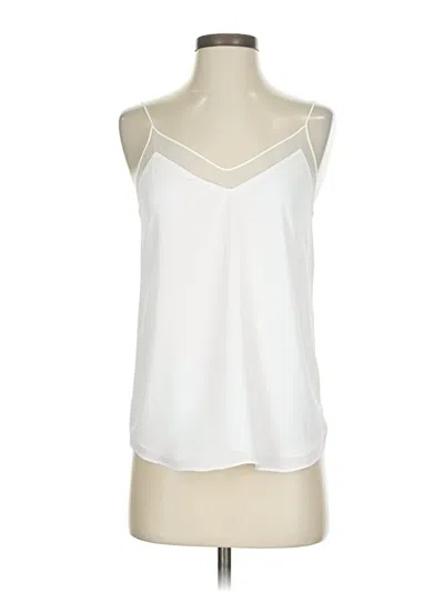 Pre-owned Babaton Sleeveless Blouse In White