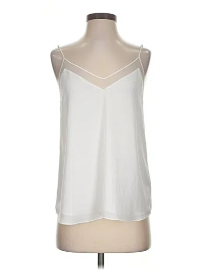 Pre-owned Babaton Sleeveless Blouse In White