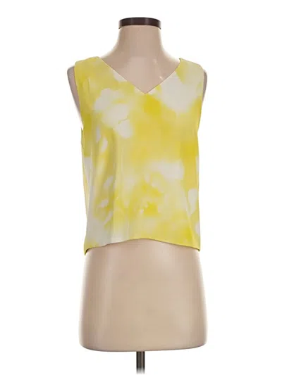 Pre-owned Babaton Sleeveless Blouse In Yellow