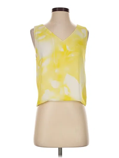 Pre-owned Babaton Sleeveless Blouse In Yellow