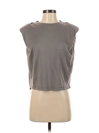 Pre-owned Babaton Sleeveless T-shirt In Gray