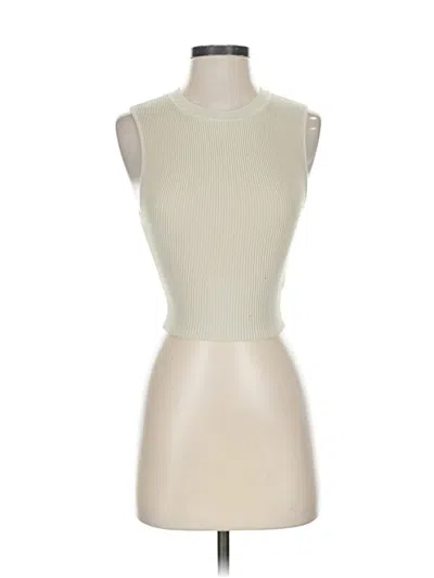 Pre-owned Babaton Sleeveless T-shirt In White