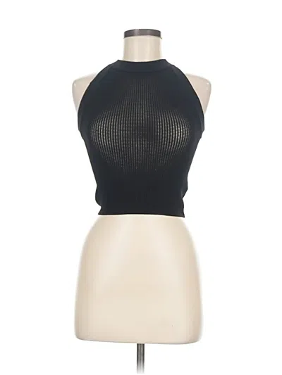 Pre-owned Babaton Sleeveless Top Black Halter Neckline Tops
