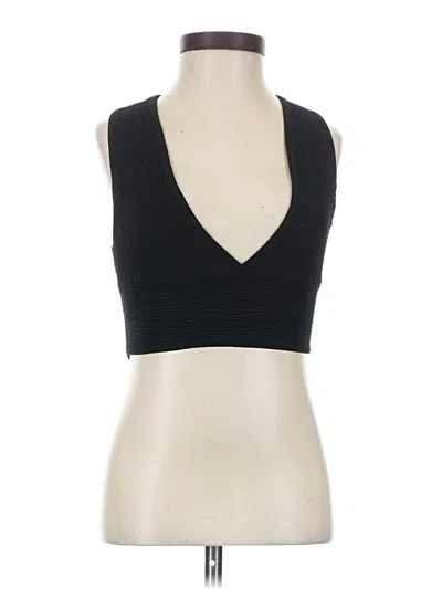 Pre-owned Babaton Sleeveless Top Black Halter Neckline Tops