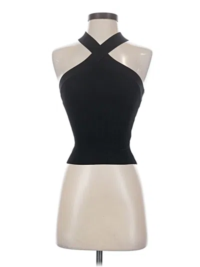 Pre-owned Babaton Sleeveless Top Black Halter Neckline Tops