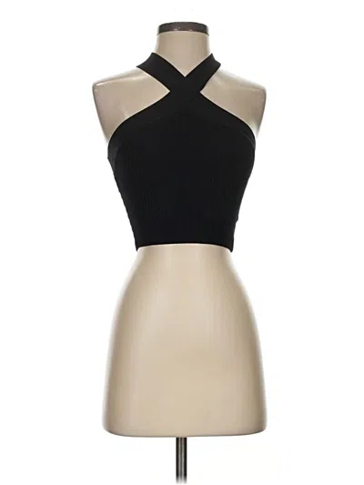 Pre-owned Babaton Sleeveless Top Black Halter Neckline Tops