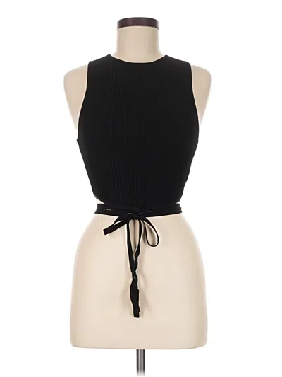 Pre-owned Babaton Sleeveless Top Black Halter Neckline Tops