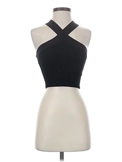 Pre-owned Babaton Sleeveless Top Black Halter Neckline Tops