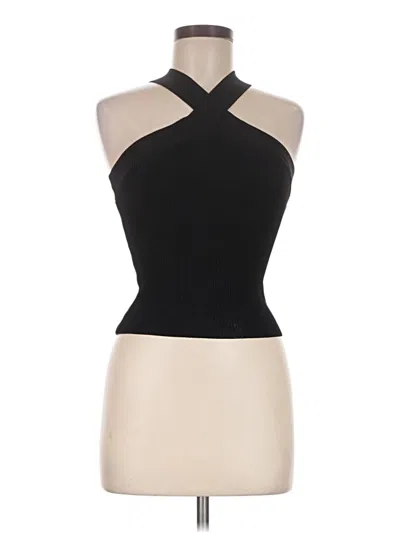 Pre-owned Babaton Sleeveless Top Black Halter Neckline Tops