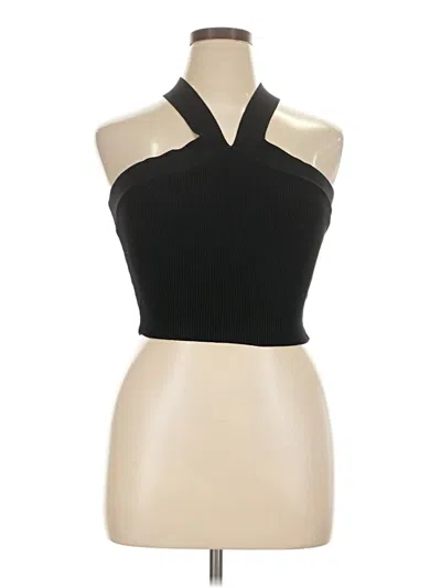 Pre-owned Babaton Sleeveless Top Black Halter Neckline Tops