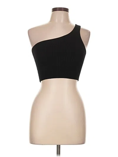 Pre-owned Babaton Sleeveless Top Black One Shoulder Neckline Tops