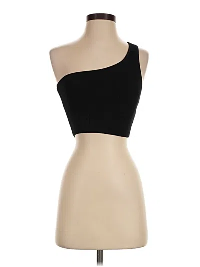Pre-owned Babaton Sleeveless Top Black One Shoulder Neckline Tops