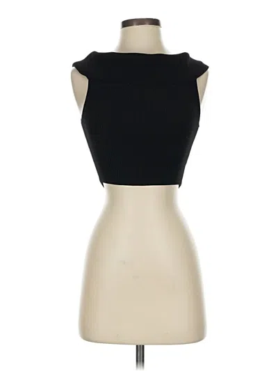 Pre-owned Babaton Sleeveless Top Black Strapless Neckline Tops