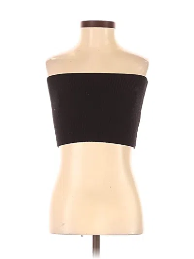 Pre-owned Babaton Sleeveless Top Black Strapless Neckline Tops