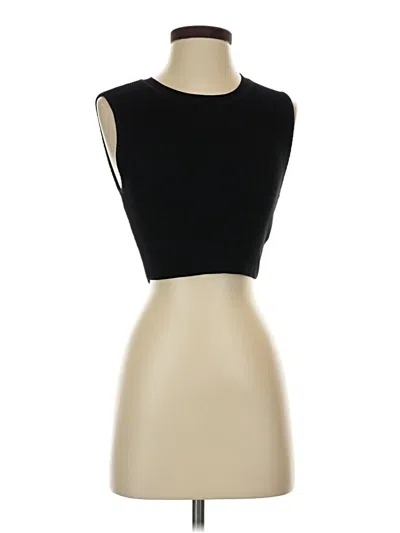 Pre-owned Babaton Sleeveless Top Black Strapless Neckline Tops