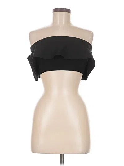 Pre-owned Babaton Sleeveless Top Black Strapless Neckline Tops