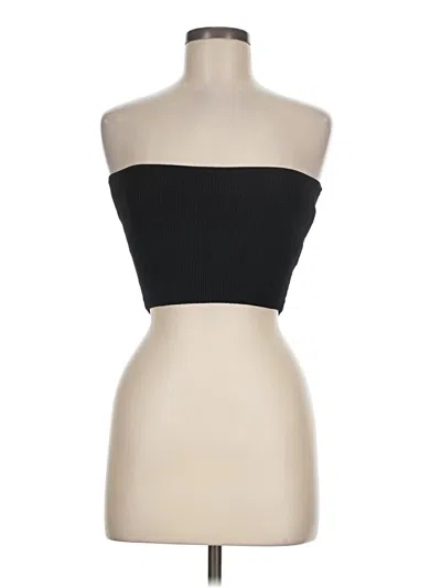 Pre-owned Babaton Sleeveless Top Black Strapless Neckline Tops