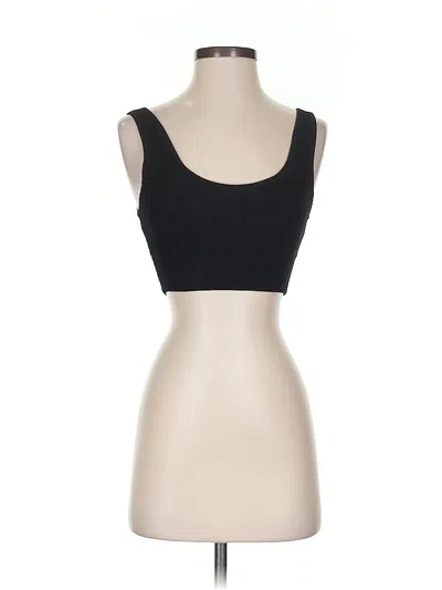 Pre-owned Babaton Sleeveless Top Black Sweetheart Neckline Tops