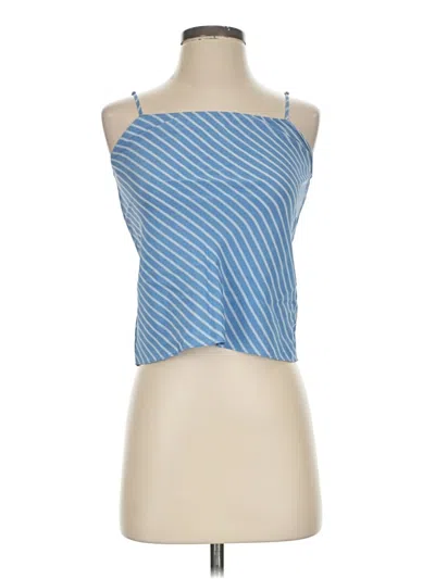 Pre-owned Babaton Sleeveless Top Blue Halter Neckline Tops