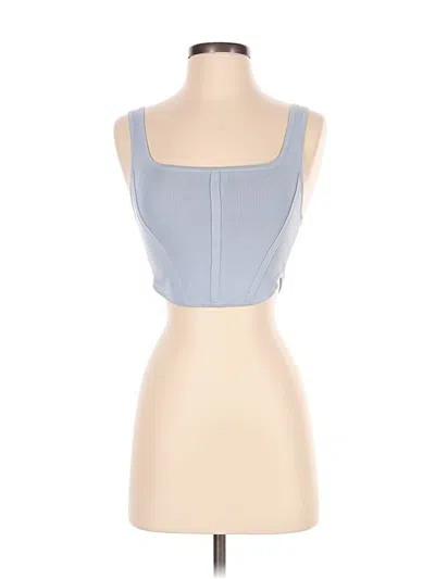 Pre-owned Babaton Sleeveless Top Blue Square Neckline Tops