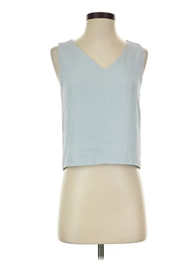 Pre-owned Babaton Sleeveless Top Blue V-neck Tops