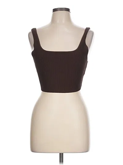 Pre-owned Babaton Sleeveless Top Brown Sweetheart Neckline Tops