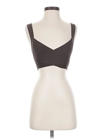 Pre-owned Babaton Sleeveless Top Brown Sweetheart Neckline Tops
