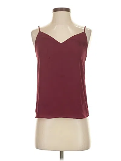 Pre-owned Babaton Sleeveless Top Burgundy Halter Neckline Tops