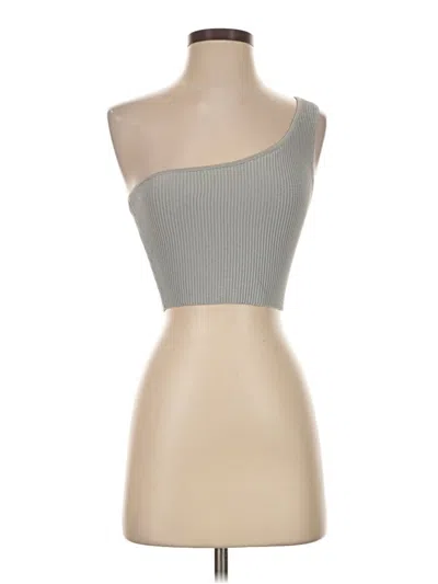 Pre-owned Babaton Sleeveless Top Gray Strapless Neckline Tops