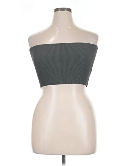 Pre-owned Babaton Sleeveless Top Gray Strapless Neckline Tops