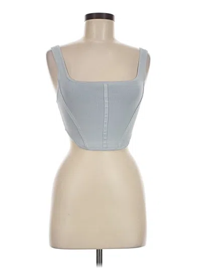 Pre-owned Babaton Sleeveless Top Gray Sweetheart Neckline Tops