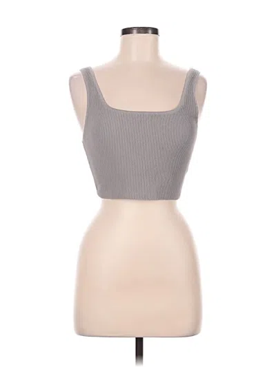 Pre-owned Babaton Sleeveless Top Gray Sweetheart Neckline Tops