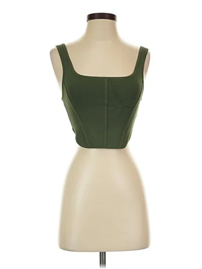 Pre-owned Babaton Sleeveless Top Green Square Neckline Tops