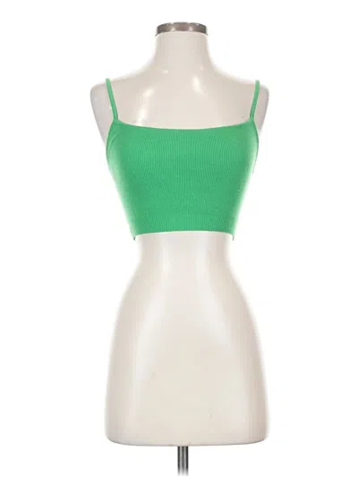 Pre-owned Babaton Sleeveless Top Green Sweetheart Neckline Tops