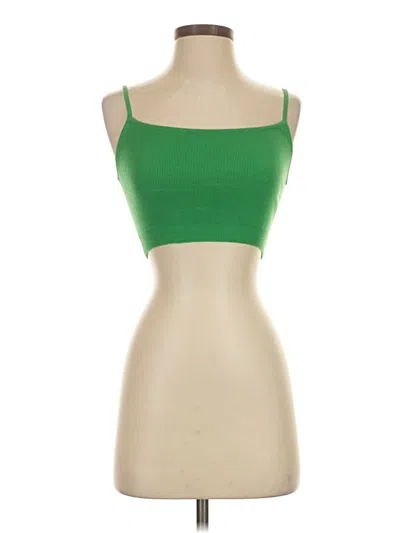 Pre-owned Babaton Sleeveless Top Green Sweetheart Neckline Tops
