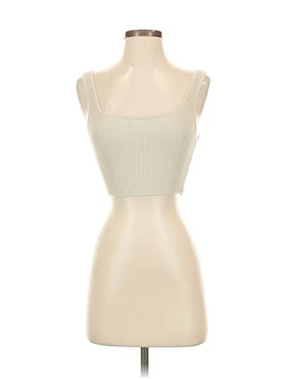 Pre-owned Babaton Sleeveless Top Ivory Strapless Neckline Tops