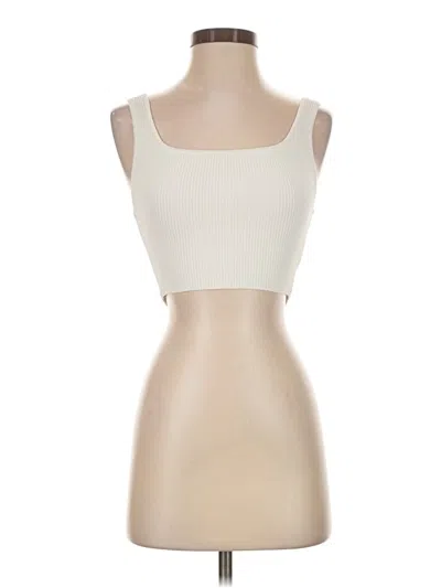 Pre-owned Babaton Sleeveless Top Ivory Strapless Neckline Tops