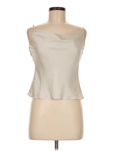 Pre-owned Babaton Sleeveless Top Ivory Strapless Neckline Tops In White