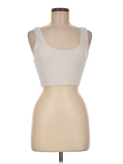 Pre-owned Babaton Sleeveless Top Ivory Sweetheart Neckline Tops