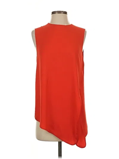 Pre-owned Babaton Sleeveless Top Orange One Shoulder Neckline Tops