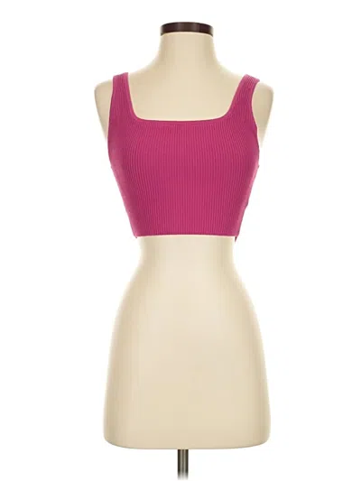 Pre-owned Babaton Sleeveless Top Pink Strapless Neckline Tops