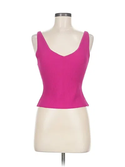 Pre-owned Babaton Sleeveless Top Pink Sweetheart Neckline Tops