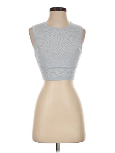 Pre-owned Babaton Sleeveless Top Silver Boatneck Tops