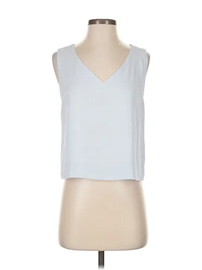 Pre-owned Babaton Sleeveless Top Silver V Neck Tops